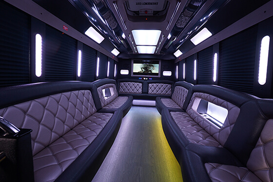 PARTY BUS WITH NEON LIGHTS