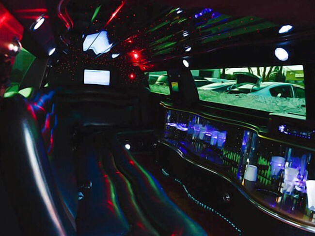 Beverage bars on limo