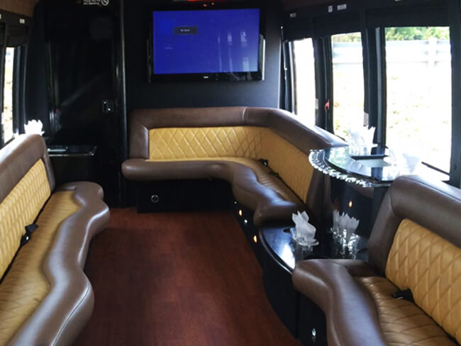 Party bus hardwood floors