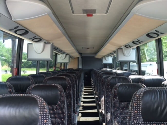 luggage space on coach bus