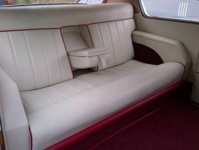 Plush seating on Rolls Royce